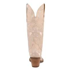 Dingo Womens Love Bug Leather Stacked Heel Cowboy Boots