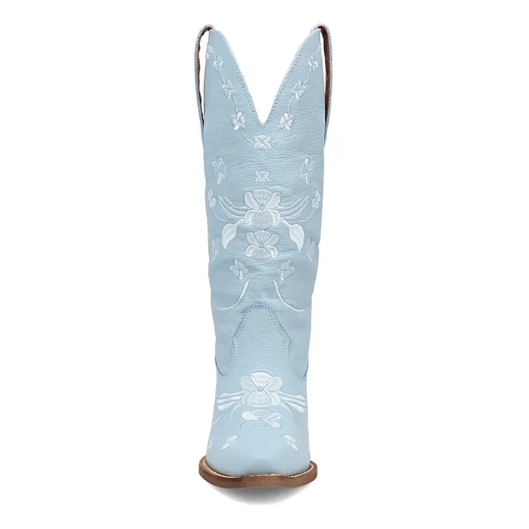 Dingo Womens Love Bug Leather Stacked Heel Cowboy Boots