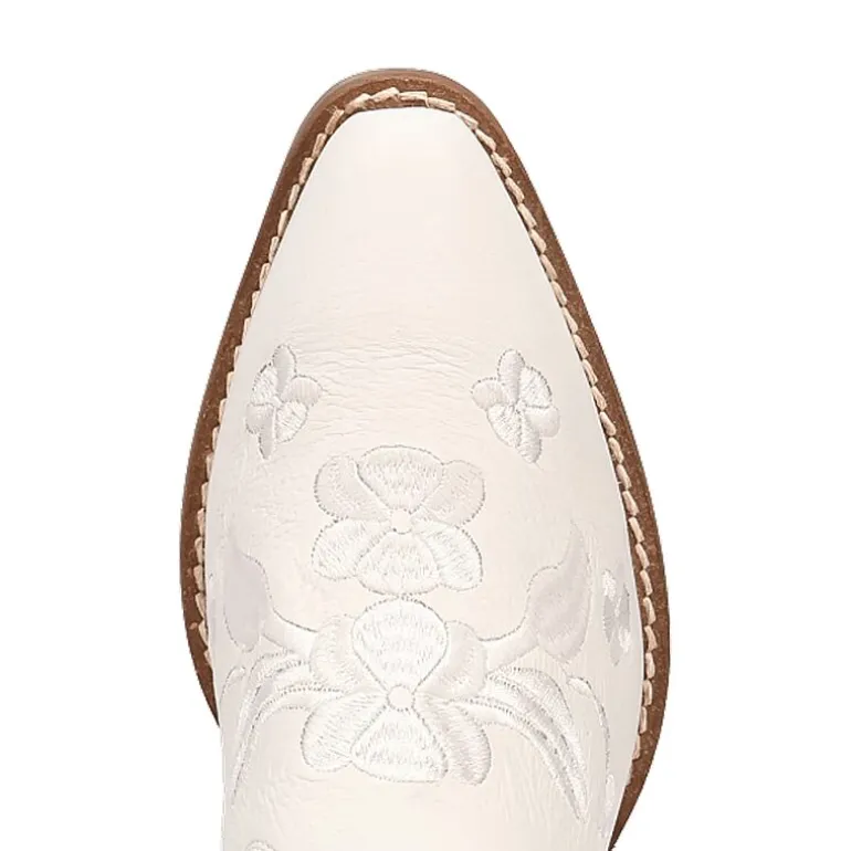 Dingo Womens Love Bug Leather Stacked Heel Cowboy Boots
