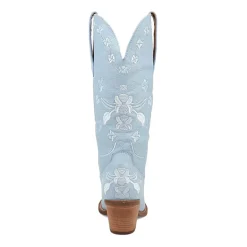 Dingo Womens Love Bug Leather Stacked Heel Cowboy Boots