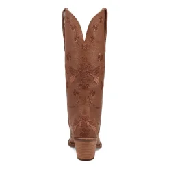 Dingo Womens Love Bug Leather Stacked Heel Cowboy Boots