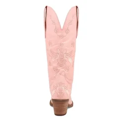 Dingo Womens Love Bug Leather Stacked Heel Cowboy Boots