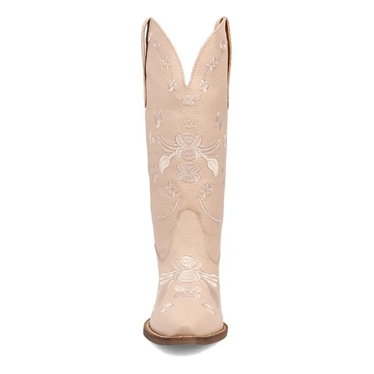 Dingo Womens Love Bug Leather Stacked Heel Cowboy Boots
