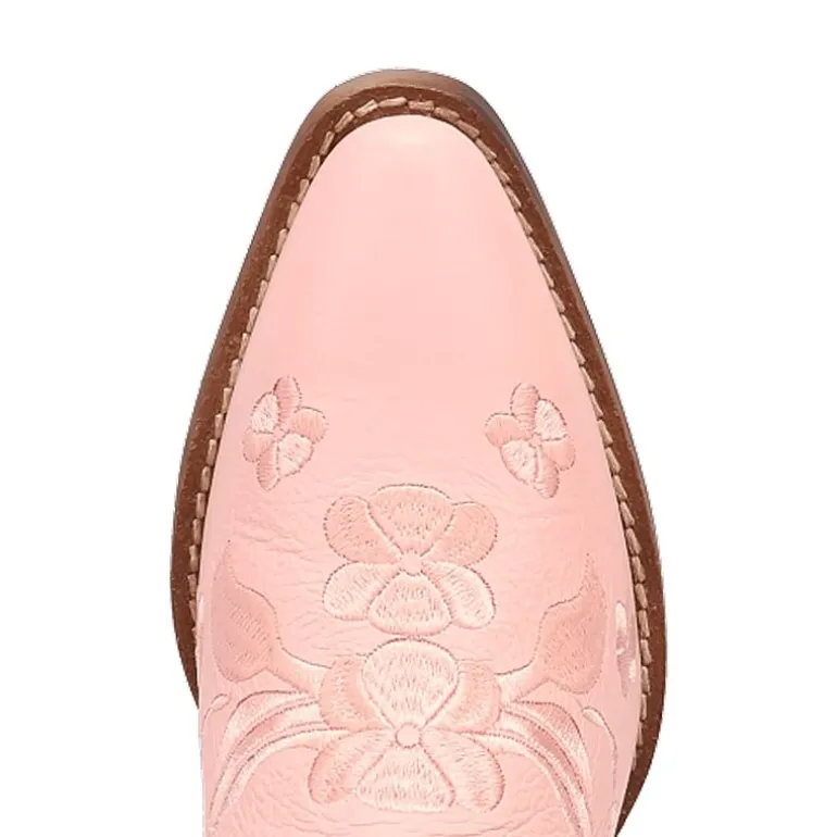 Dingo Womens Love Bug Leather Stacked Heel Cowboy Boots