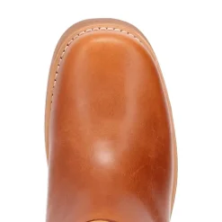 Dingo Womens Patches Leather Boot Stacked Heel Cowboy Boots