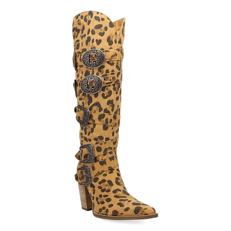 Dingo Womens Spurwest Block Heel Cowboy Boots