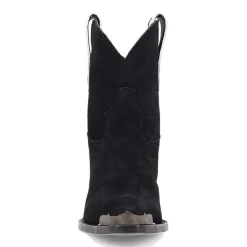 Dingo Womens Texas Charm Suede Leather Bootie Block Heel Cowboy Boots
