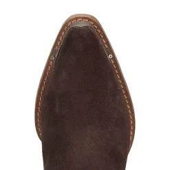 Dingo Womens Texas Charm Suede Leather Bootie Block Heel Cowboy Boots