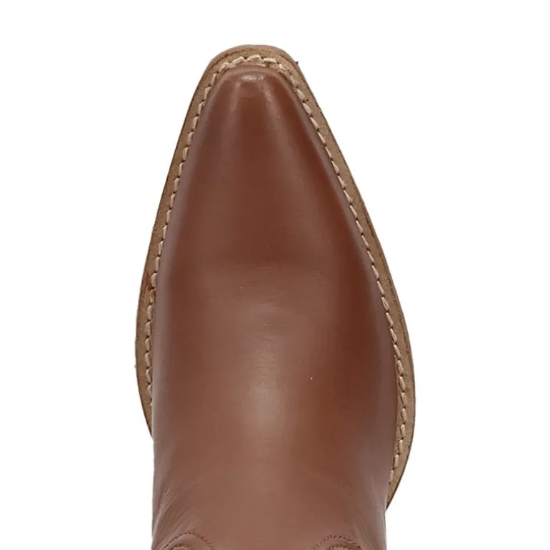 Dingo Womens Thunderbolt Leather Boot Block Heel Cowboy Boots