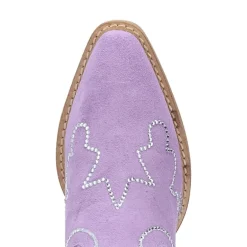 Dingo Womens Tiny Pony Suede Leather Bootie Block Heel Cowboy Boots