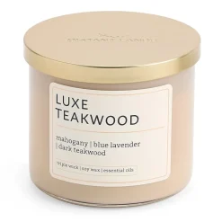 Distant Lands Luxe Teakwood 3-Wick Scented Jar Candle