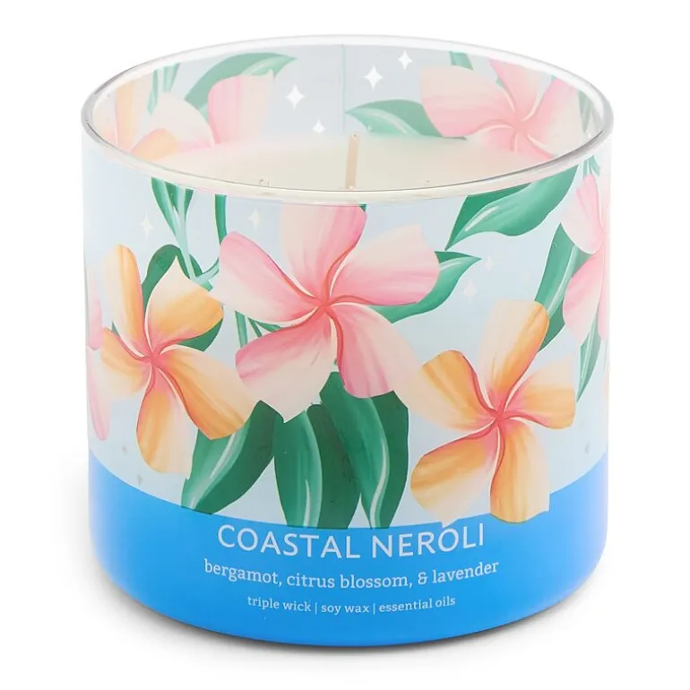 Distant Lands 14oz Coastal Neroli 3-Wick Scented Jar Candle