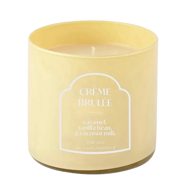 Distant Lands 14oz Creme Brulee 3-Wick Scented Jar Candle