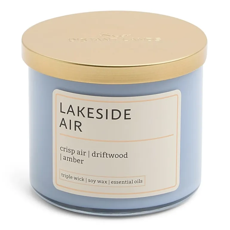 Distant Lands 14oz Lakeside Air 3-Wick Scented Jar Candle