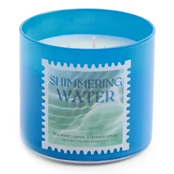 Distant Lands 14oz Shimmering Water 3-Wick Scented Jar Candle