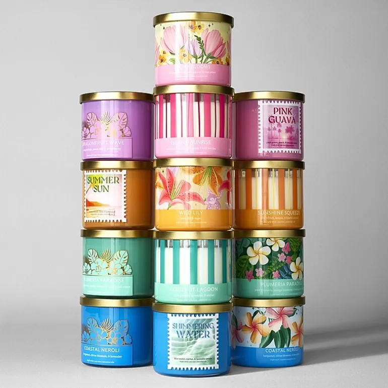 Distant Lands 14oz Shimmering Water 3-Wick Scented Jar Candle