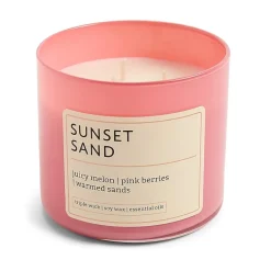 Distant Lands 14oz Sunset Sand 3-Wick Scented Jar Candle