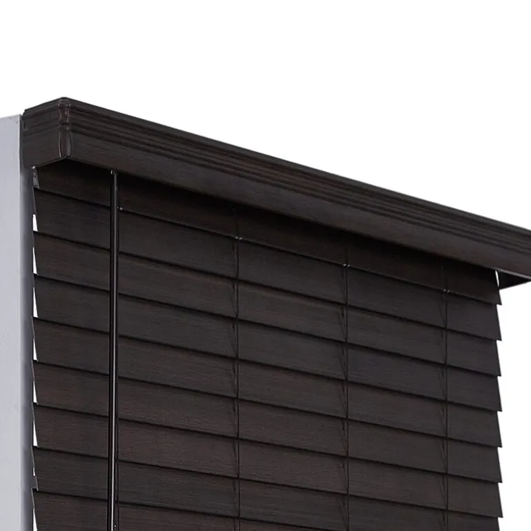 Distressed 2 1/2" Cut-To-Width Cordless Faux Wood Blind