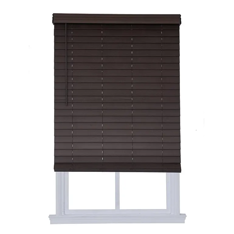 Distressed 2 1/2" Cut-To-Width Cordless Faux Wood Blind