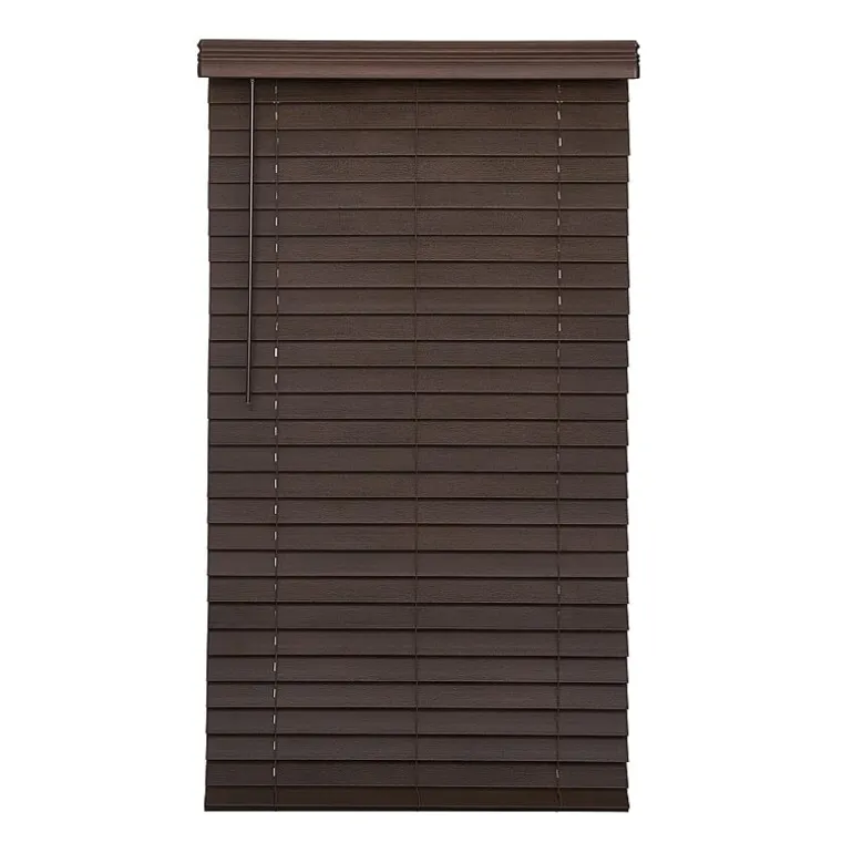 Distressed 2 1/2" Cut-To-Width Cordless Faux Wood Blind