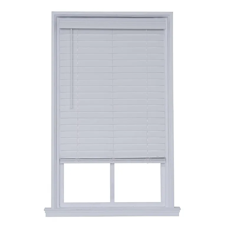 Distressed 2 1/2" Cut-To-Width Cordless Faux Wood Blind