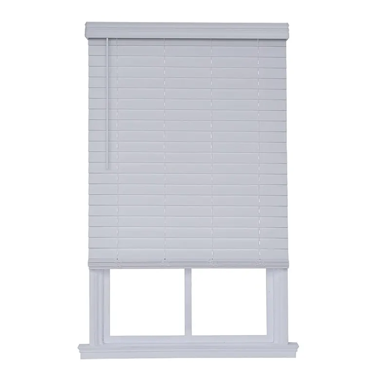 Distressed 2 1/2" Cut-To-Width Cordless Faux Wood Blind