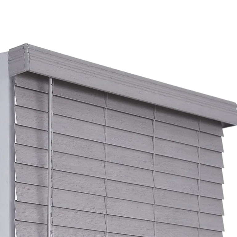Distressed 2 1/2" Cut-To-Width Cordless Faux Wood Blind