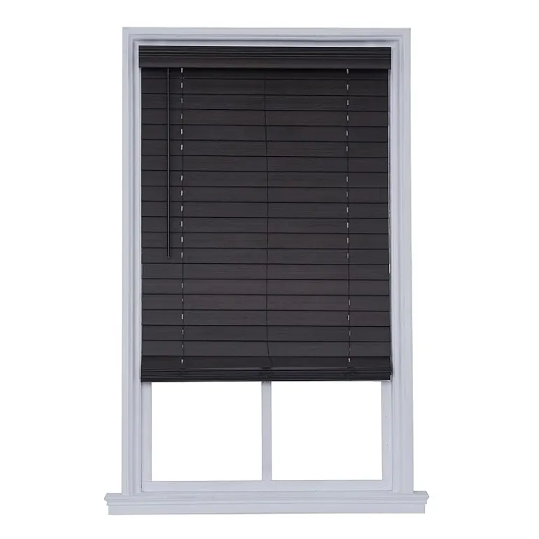 Distressed 2 1/2" Cut-To-Width Cordless Faux Wood Blind