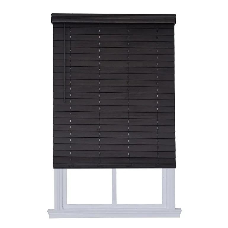 Distressed 2 1/2" Cut-To-Width Cordless Faux Wood Blind