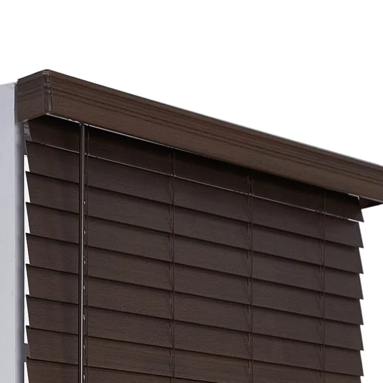 Distressed 2 1/2" Cut-To-Width Cordless Faux Wood Blind
