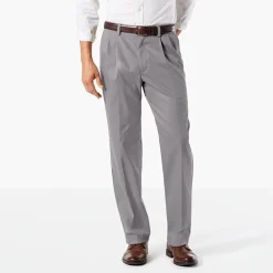Dockers Easy Khaki With Stretch Mens Comfort Waistband Classic Fit Pleated Pant
