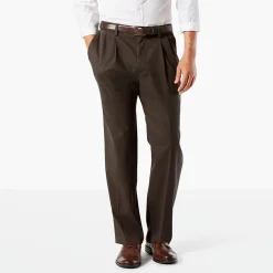 Dockers Easy Khaki With Stretch Mens Comfort Waistband Classic Fit Pleated Pant