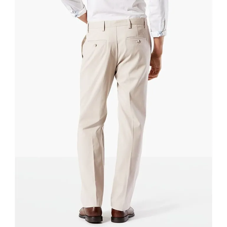 Dockers Easy Khaki With Stretch Mens Comfort Waistband Classic Fit Pleated Pant