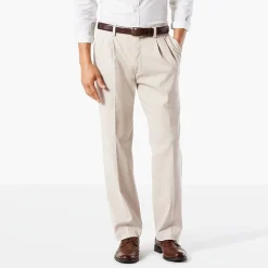 Dockers Easy Khaki With Stretch Mens Comfort Waistband Classic Fit Pleated Pant