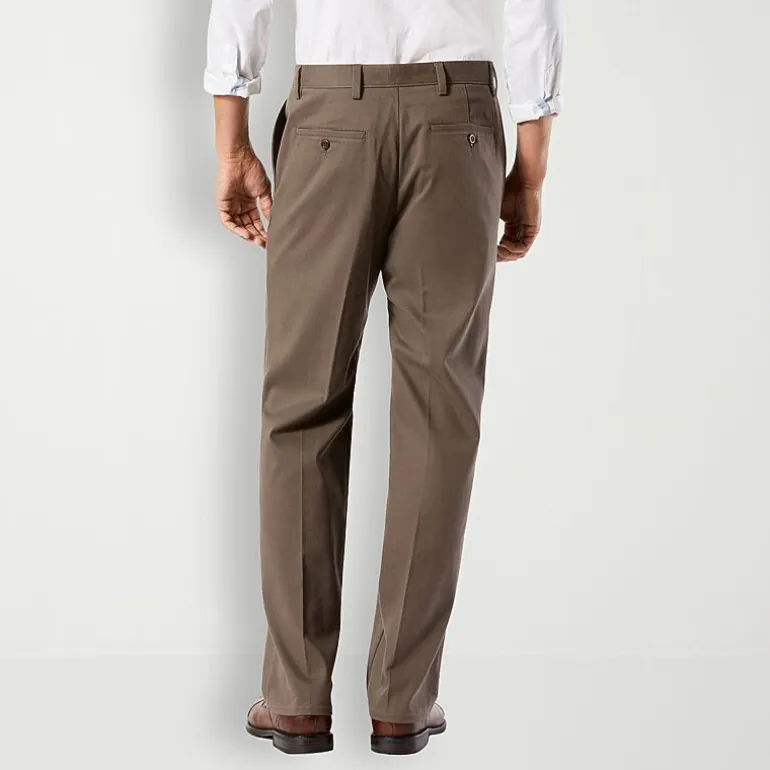 Dockers Easy Khaki With Stretch Mens Comfort Waistband Classic Fit Pleated Pant