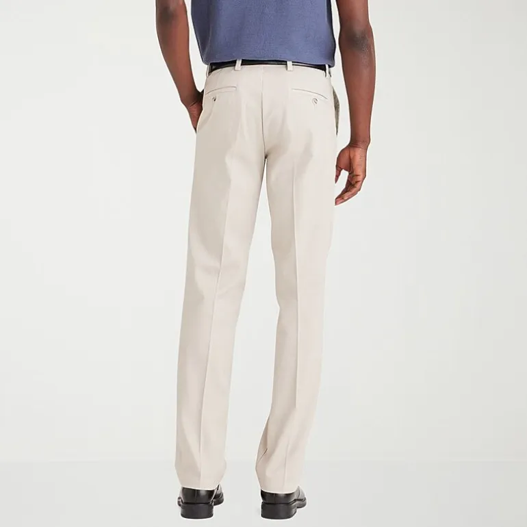 Dockers Easy Khaki With Stretch Mens Straight Fit Flat Front Pant