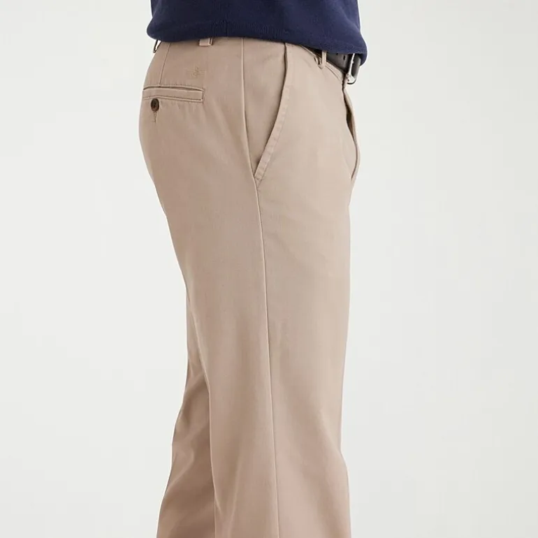Dockers Easy Khaki With Stretch Mens Straight Fit Flat Front Pant