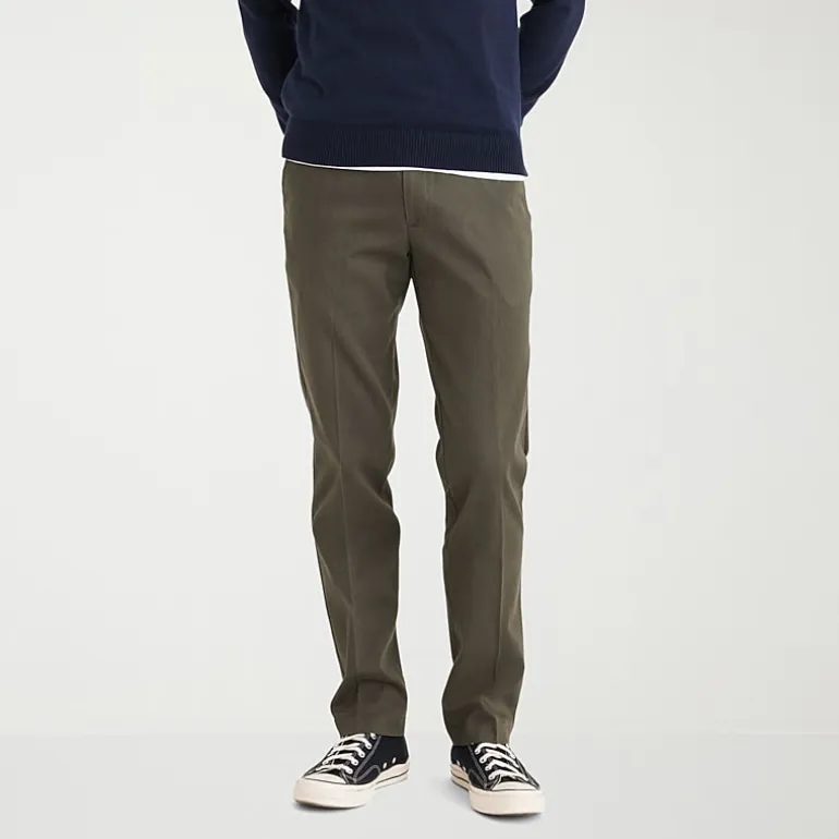Dockers Easy Khaki With Stretch Mens Straight Fit Flat Front Pant