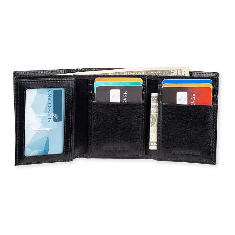 Dockers Rfid Extra Capacity Trifold Mens Personalized Trifold Wallet