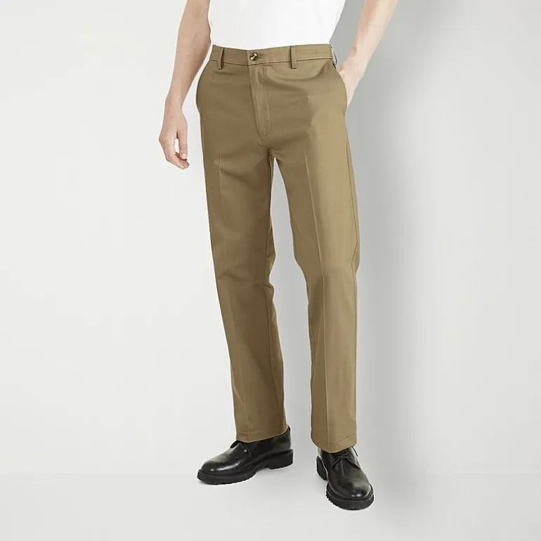 Dockers Signature Iron Free With Stain Defender Mens Comfort Waistband Classic Fit Flat Front Pant