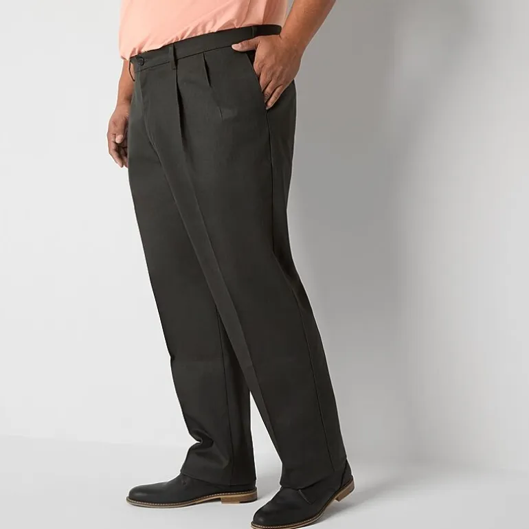 Dockers Signature Iron Free With Stain Defender Mens Comfort Waistband Classic Fit Big and Tall Pleated Pant