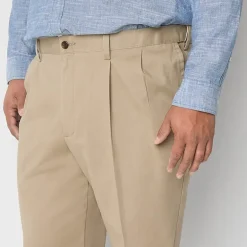 Dockers Signature Iron Free With Stain Defender Mens Comfort Waistband Classic Fit Big and Tall Pleated Pant