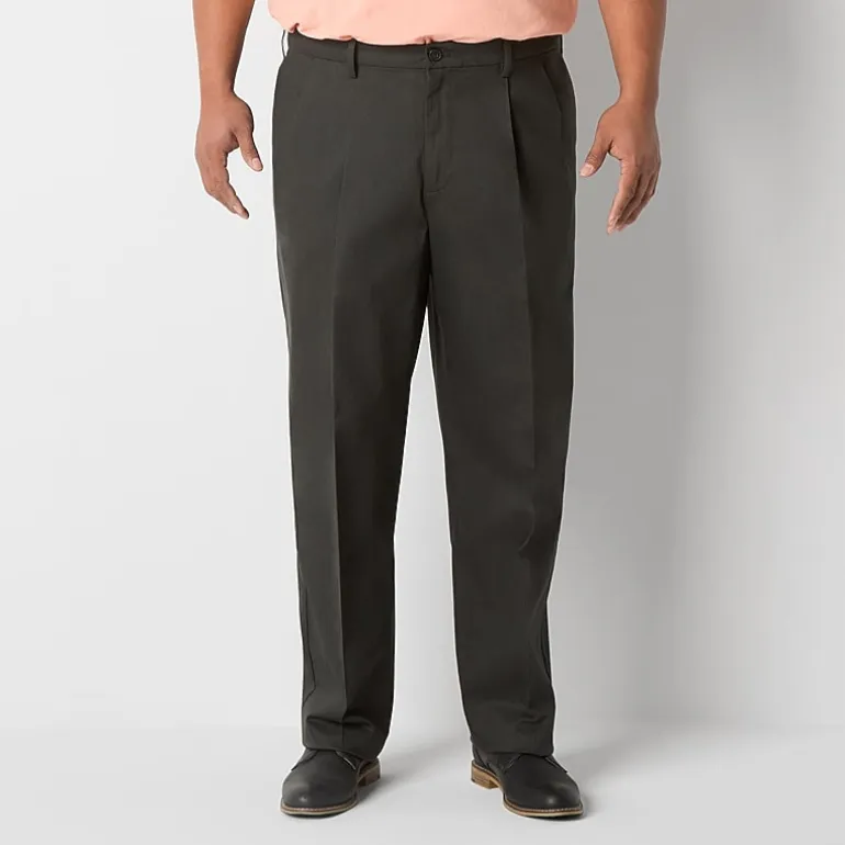 Dockers Signature Iron Free With Stain Defender Mens Comfort Waistband Classic Fit Big and Tall Pleated Pant