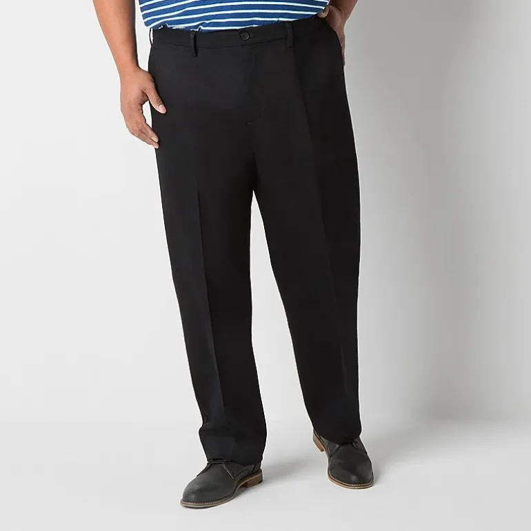 Dockers Signature Iron Free With Stain Defender Mens Comfort Waistband Classic Fit Big and Tall Pleated Pant