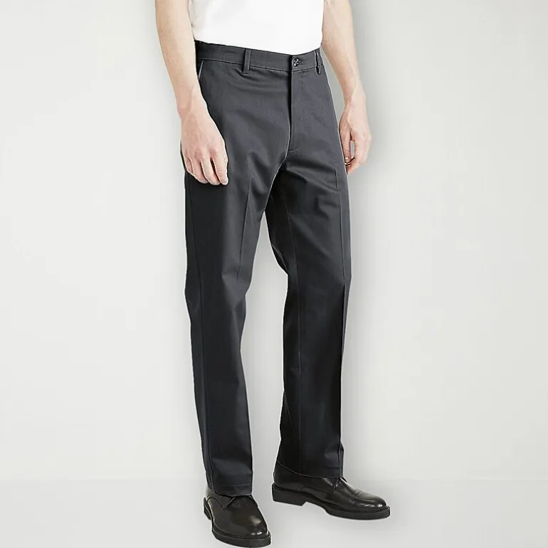 Dockers Signature Iron Free With Stain Defender Mens Comfort Waistband Classic Fit Big and Tall Flat Front Pant