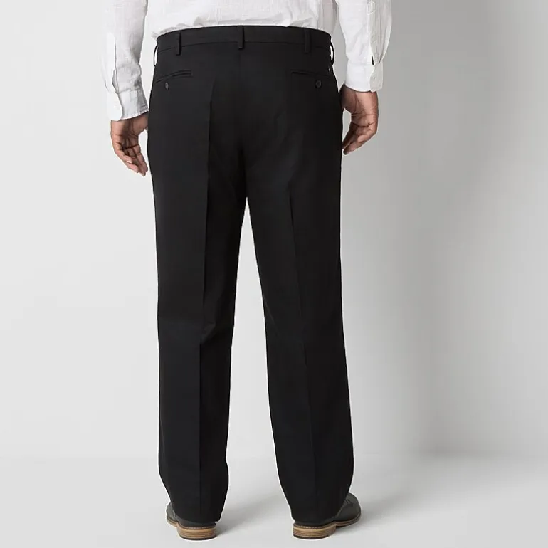 Dockers Signature Iron Free With Stain Defender Mens Comfort Waistband Classic Fit Big and Tall Flat Front Pant