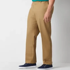 Dockers Signature Iron Free With Stain Defender Mens Comfort Waistband Classic Fit Big and Tall Flat Front Pant