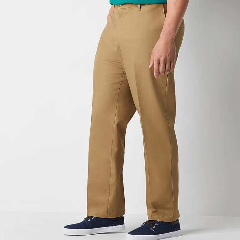 Dockers Signature Iron Free With Stain Defender Mens Comfort Waistband Classic Fit Big and Tall Flat Front Pant