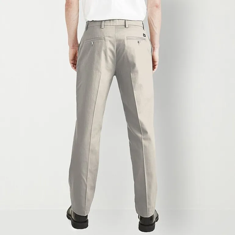 Dockers Signature Iron Free With Stain Defender Mens Comfort Waistband Classic Fit Big and Tall Flat Front Pant