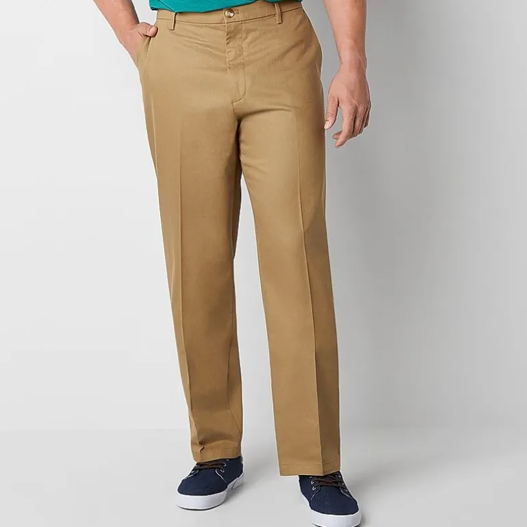 Dockers Signature Iron Free With Stain Defender Mens Comfort Waistband Classic Fit Big and Tall Flat Front Pant
